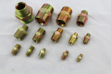British 55 Derajat Cone Union BSPT Pria Konektor Hidrolik Fitting Seng Plating